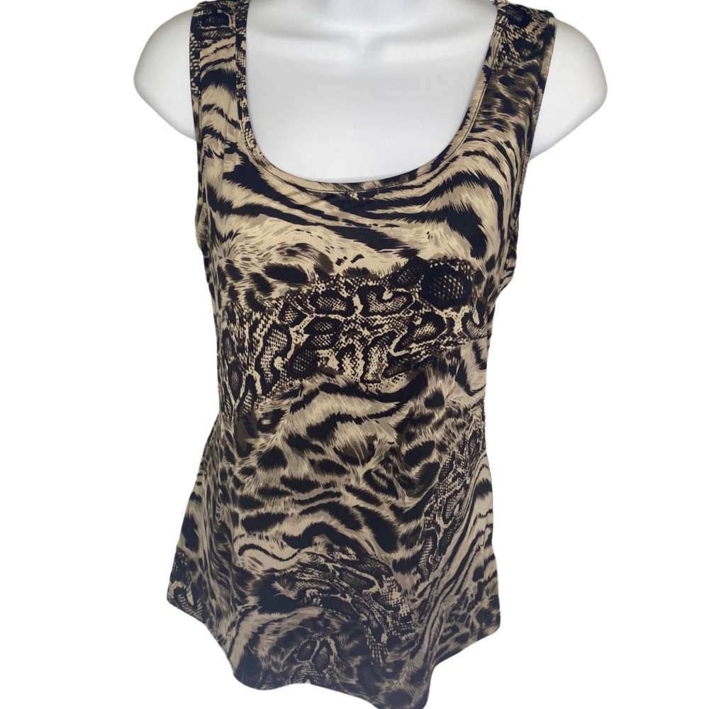 STYLE & CO ANIMAL LEOPARD PRINT TANK TOP BLOUSE